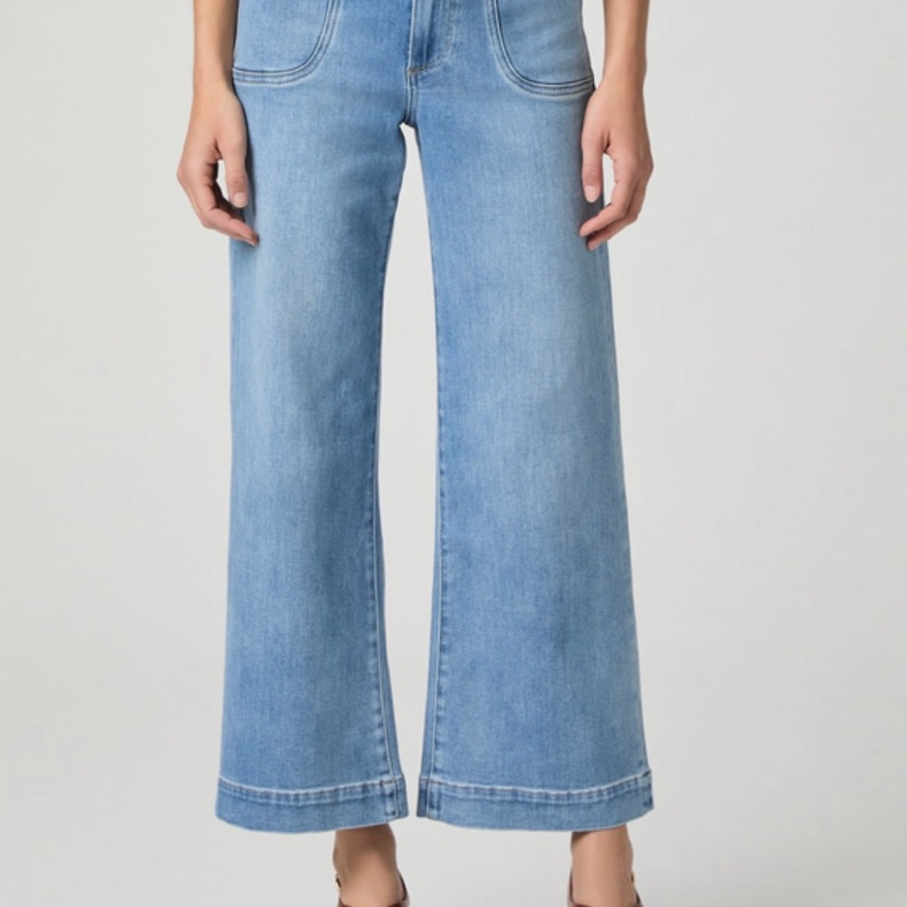 PAIGE Anessa Wide Leg Jean 28 “Hidden Gem” NWT